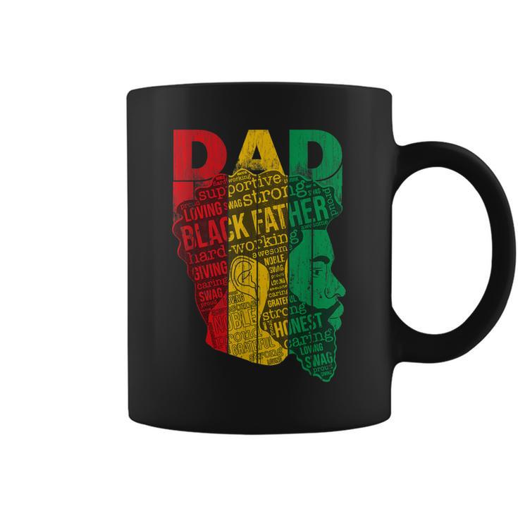 Strong Black Dad King African American  Natural Afro  Gift For Mens Coffee Mug