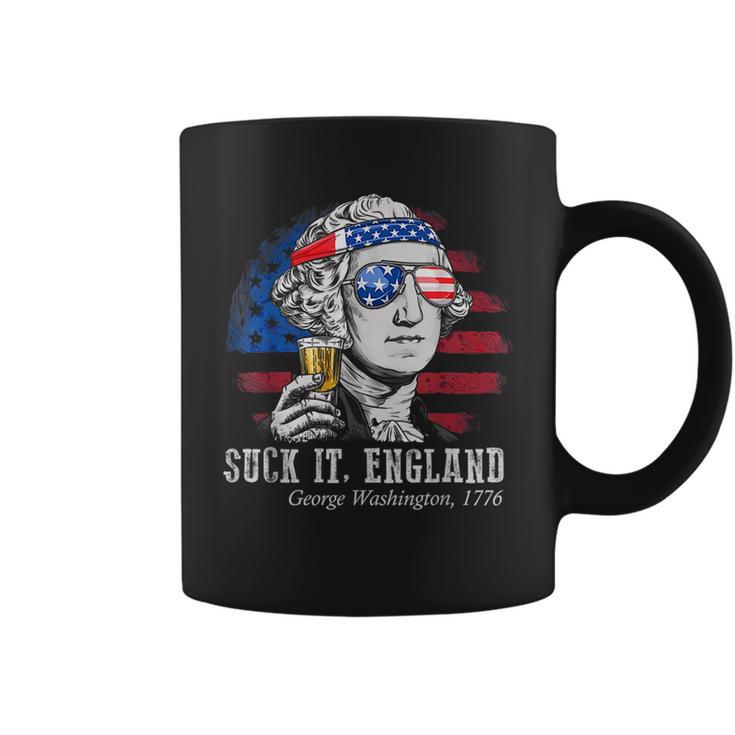 Suck It England Funny 4Th Of July George Washington 1776 Coffee Mug