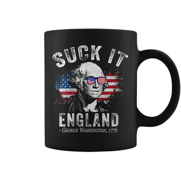 Suck It England Funny 4Th Of July George Washington 1776  Gift For Womens Coffee Mug