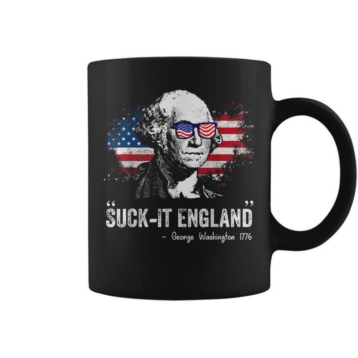Suckit England Funny 4Th Of July George Washington 1776 1776 Funny Gifts Coffee Mug