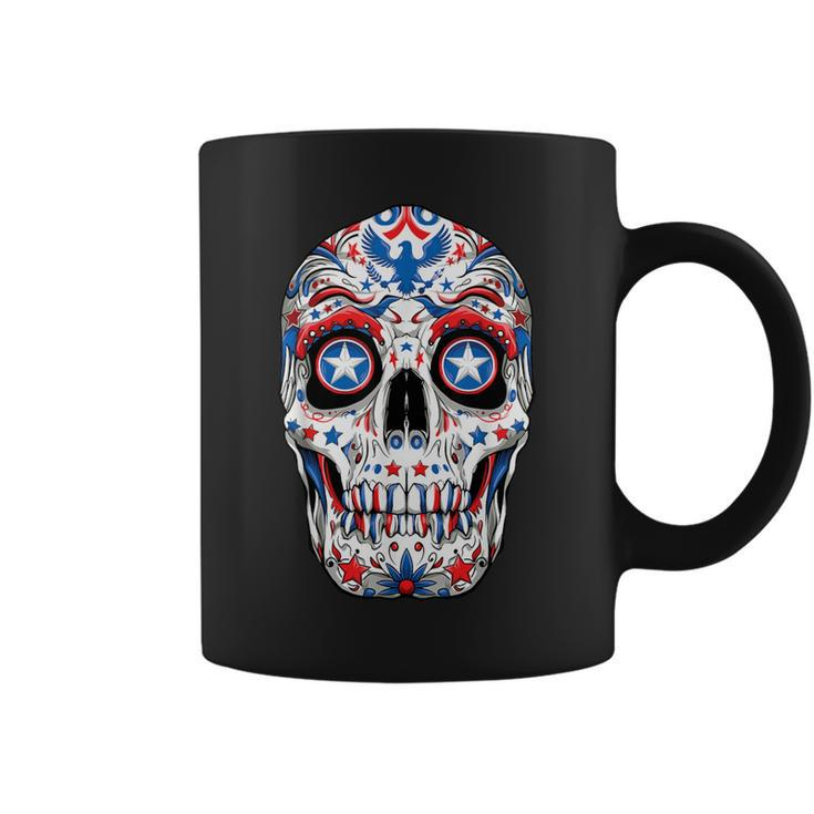 Sugar Skull 4Th Of July T Boys Fourth Usa Coffee Mug