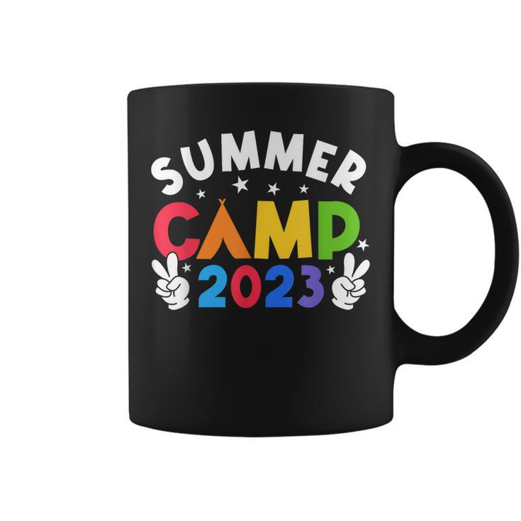 Summer Camp 2023 Vacation Retro Camping Family Cousin Crew  Coffee Mug