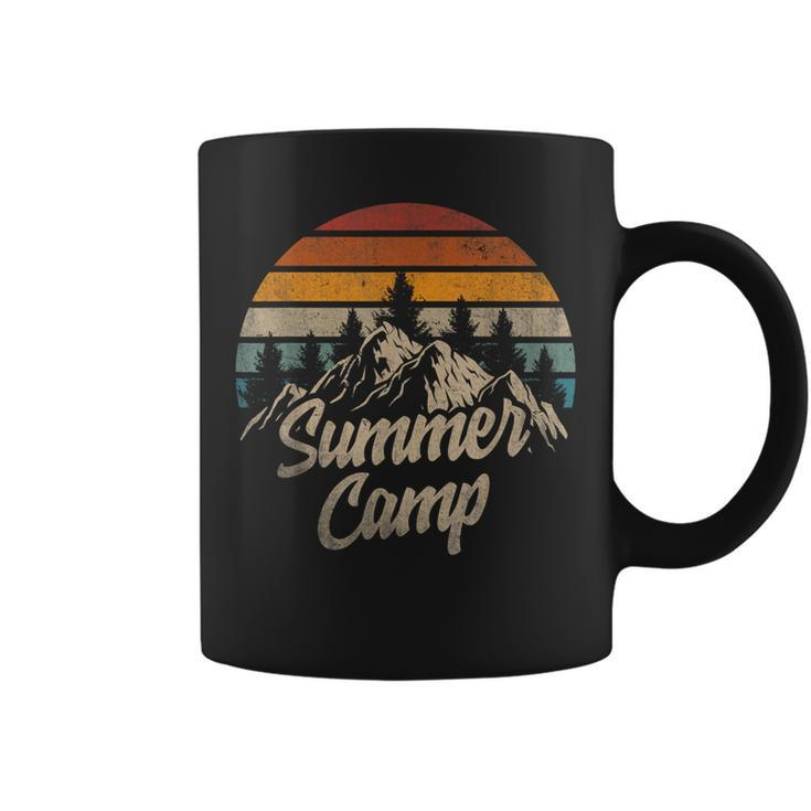 Summer Camp Family Vacation Summer Break Sunset Vintage  Coffee Mug