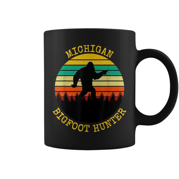 Sunset Bigfoot Big Foot In Forest Michigan Bigfoot Hunter  Coffee Mug