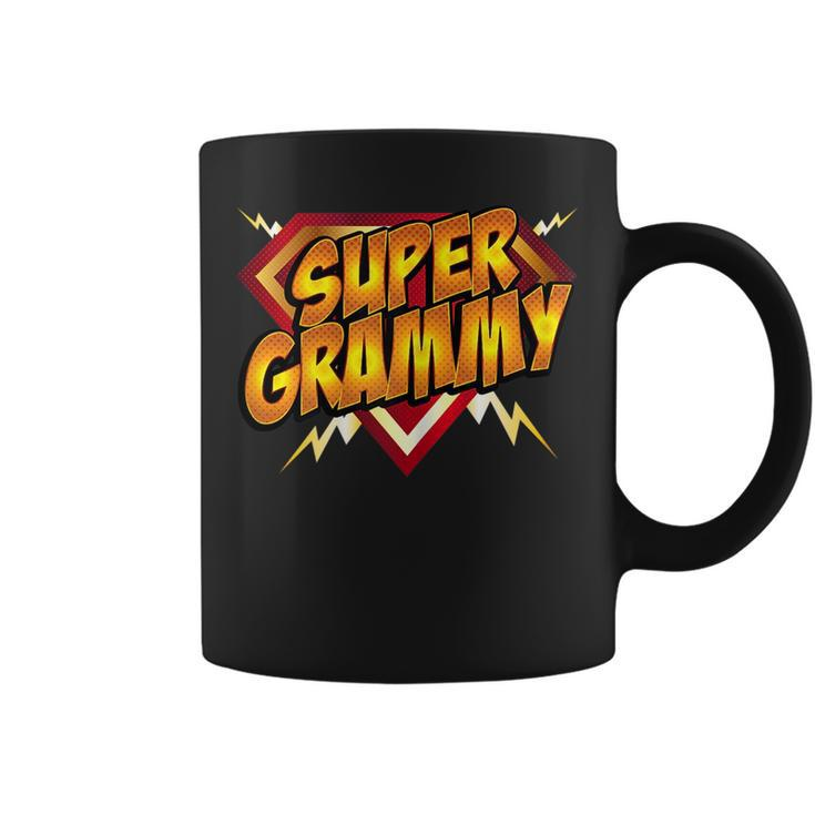 Super Grammy Superhero Grandmothers Comic Book Women Gift For Womens Coffee Mug