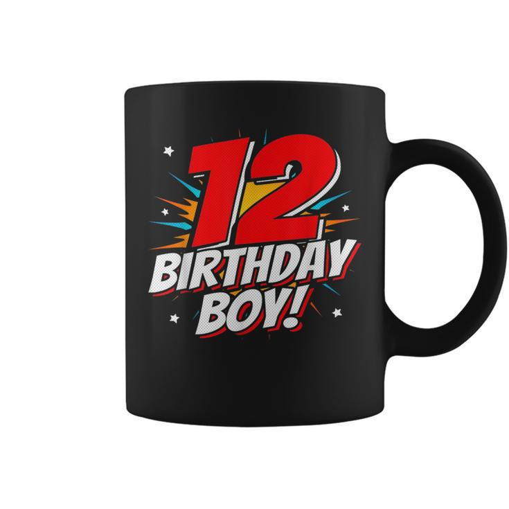 Superhero Birthday Boy Party 12 Year Old 12Th Birthday Coffee Mug