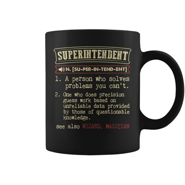 Superintendent Dictionary Definition Coffee Mug