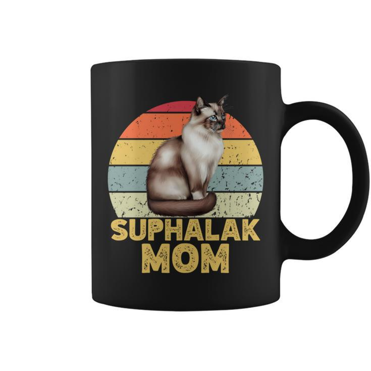 Suphalak Cat Mom Retro Vintage Cats Lover & Owner Coffee Mug