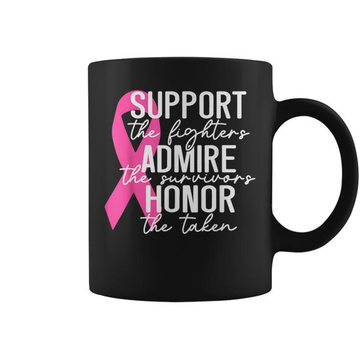 Support Fighter Admire Survivor Breast Cancer Warrior Coffee Mug