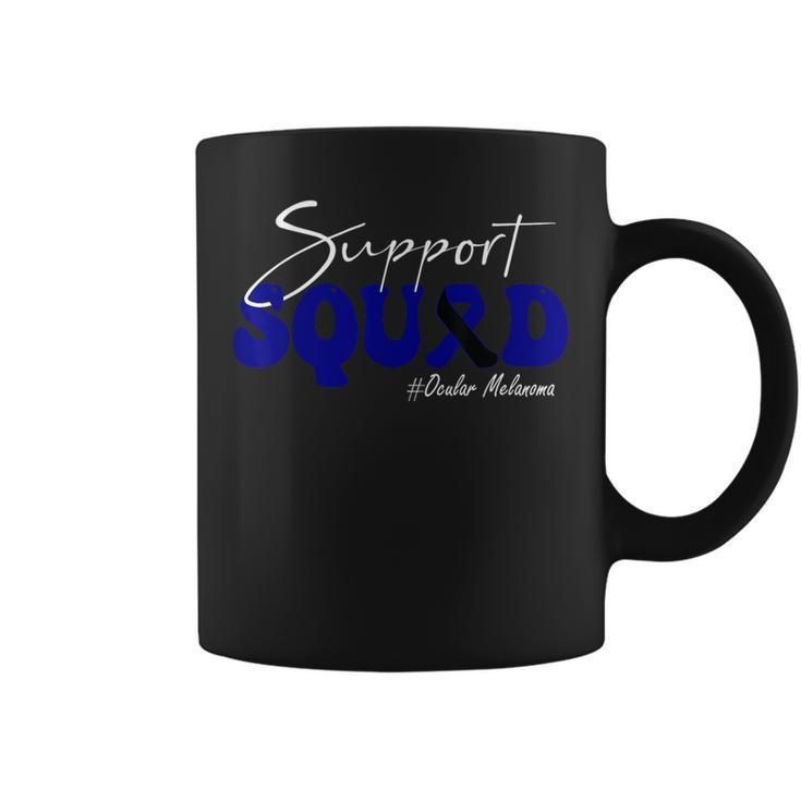 Support Squad Ocular Melanoma Awareness  Black & Navy  Coffee Mug
