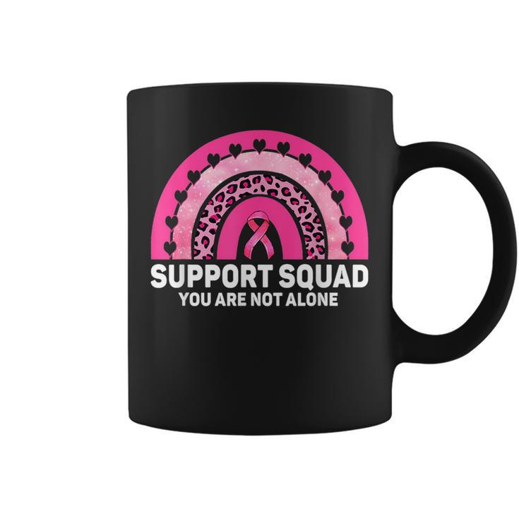 Support Squad Pink Ribbon Warrior Breast Cancer Awareness Breast Cancer Awareness Funny Gifts Coffee Mug