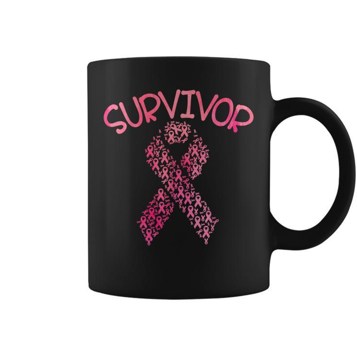 Survivor Pink Ribbon Won Breast Cancer Awareness Coffee Mug