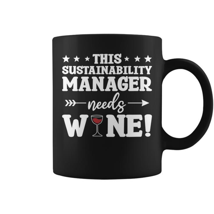 This Sustainability Manager Needs Wine Coffee Mug