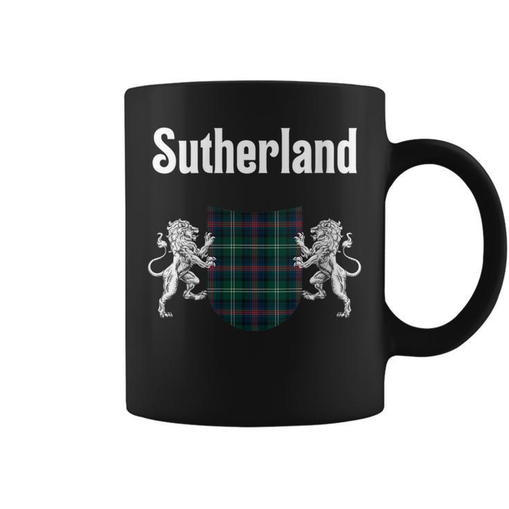 Sutherland Clan Scottish Name Coat Of Arms Tartan Gift For Womens Coffee Mug