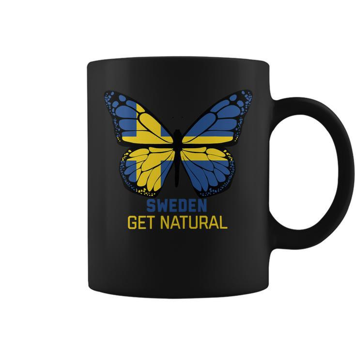 Sweden Buttlerfly Flag Coffee Mug