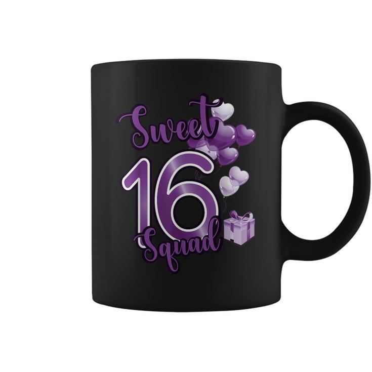 Sweet 16 Squad Sixn Year Birthday Party Coffee Mug