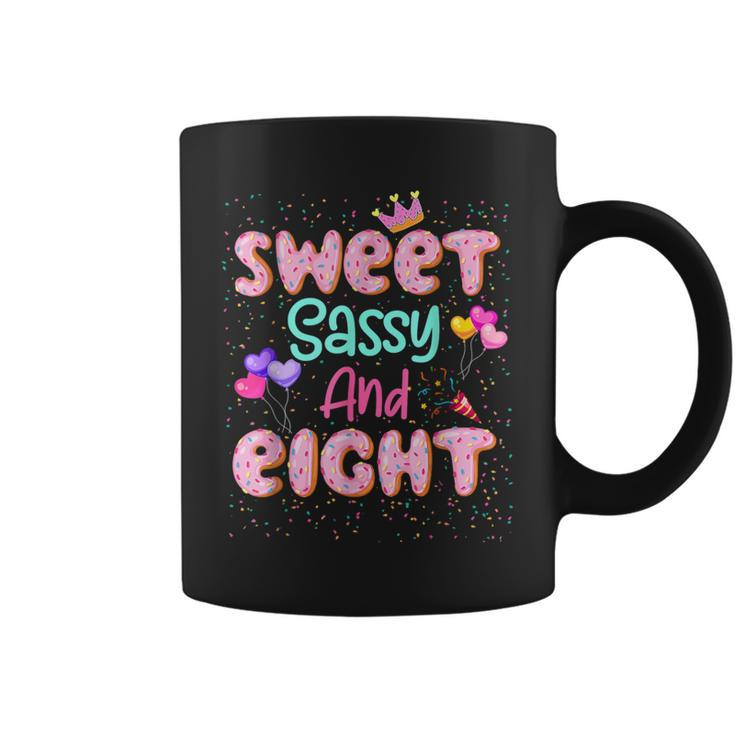 Sweet Sassy And Eight Birthday For Girls 8 Year Old Coffee Mug