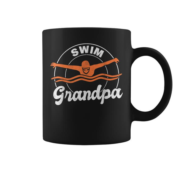 Swim Grandpa Swim Athlete Grandfather Swimmer Swimming  Coffee Mug