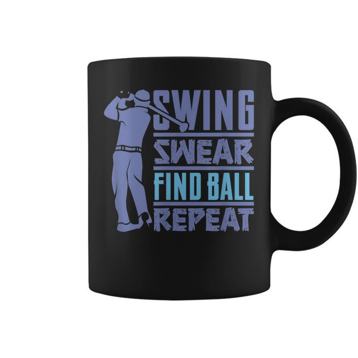 Swing Swear Find  Golf Cart Golfer Costume  Golfing Coffee Mug