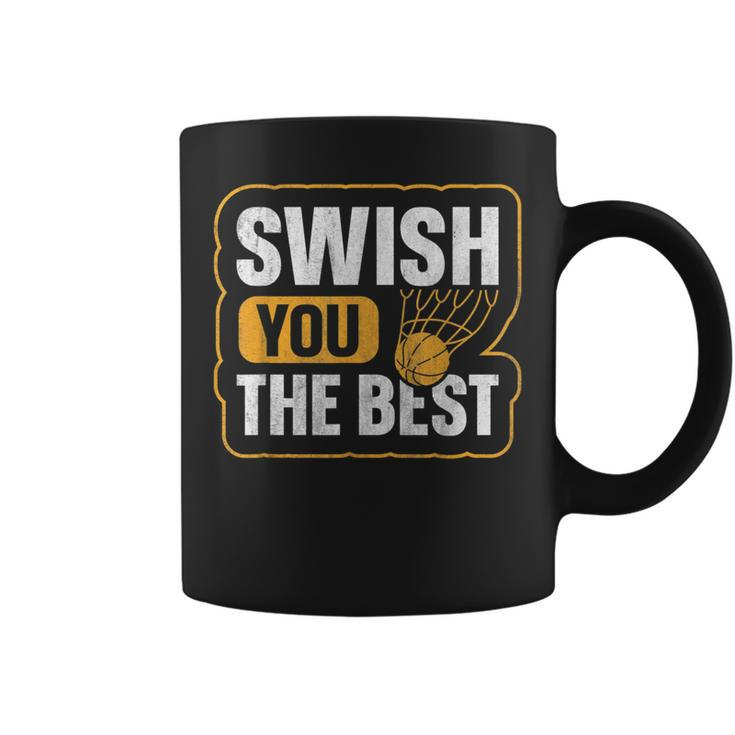 Swish You The Best Pun For A Basketball Supporter  Coffee Mug