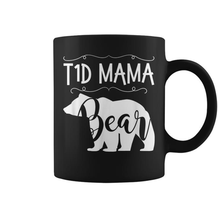 T1d Mama Bear Type1 Diabetes T1Mom Awareness Coffee Mug