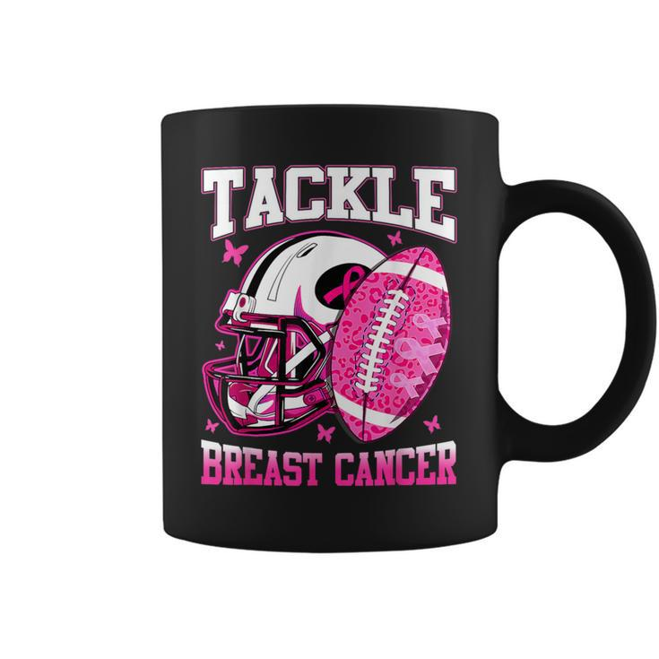 Tackle Breast Cancer Awareness 2023 Pink Ribbon Coffee Mug
