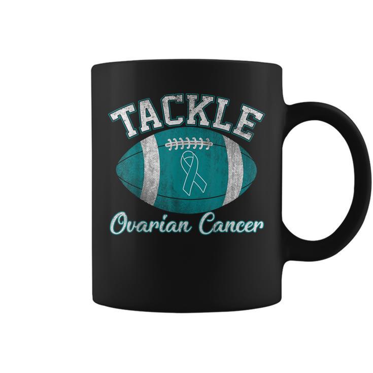 Tackle Ovarian Cancer Awareness Football Lovers Coffee Mug