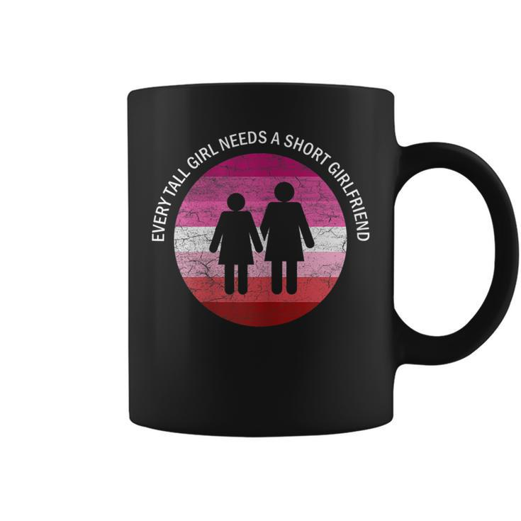 Tall And Short Girlfriend | Lgbt Pride | Gay Girl Lesbian  Coffee Mug