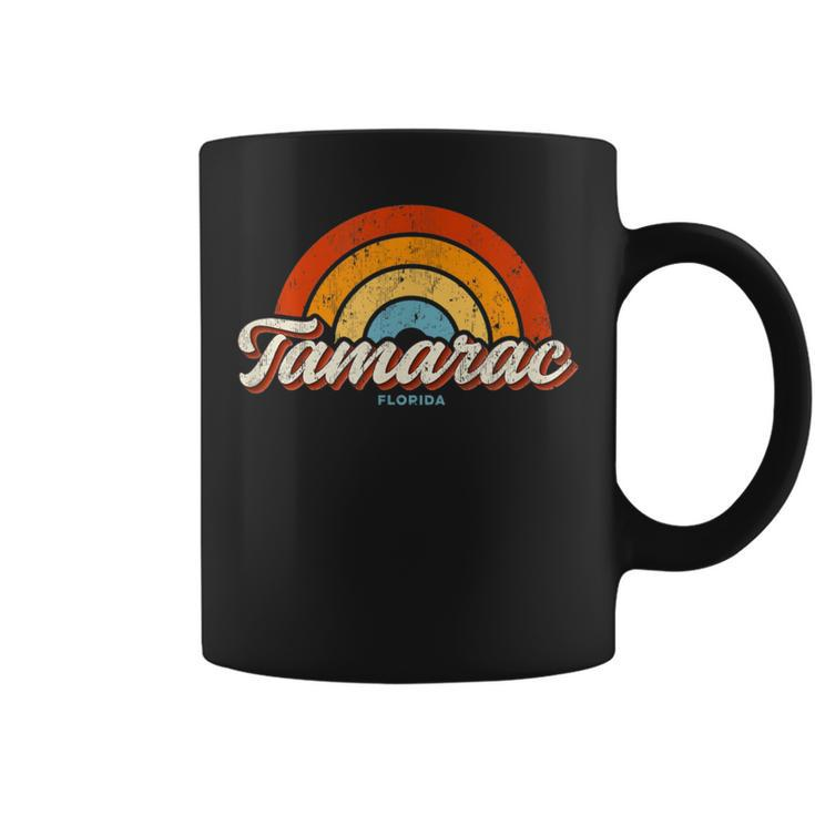 Tamarac Florida Fl Vintage Rainbow Retro 70S Coffee Mug