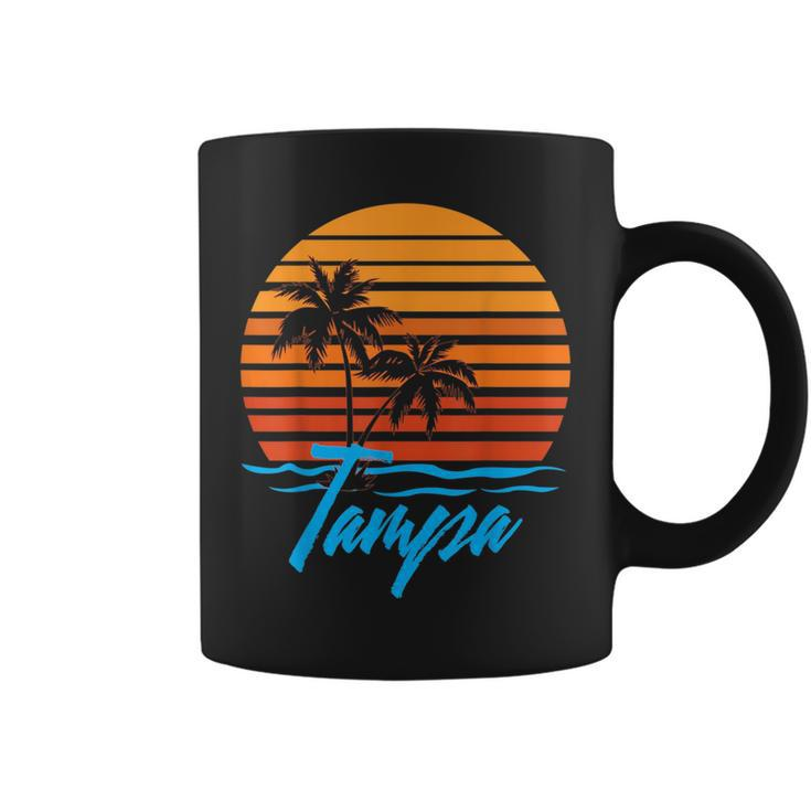 Tampa Sunset Palm Trees Beach Vacation Tourist Gifts  Vacation Funny Gifts Coffee Mug
