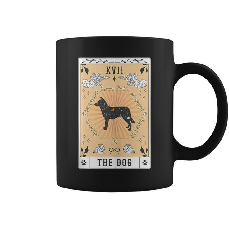 Tarot Card The Dog Lapponian Herder Celestial Space Galaxy Coffee Mug