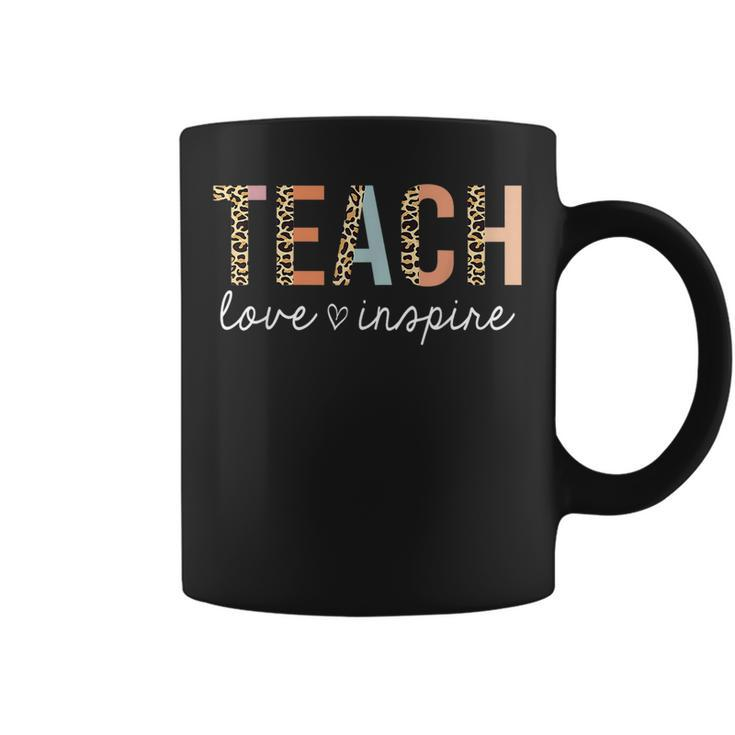Teach Love Inspire Back To School Men Women Teacher  Coffee Mug