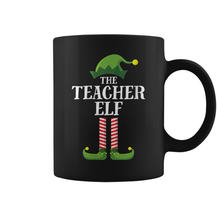 Teacher Elf Matching Family Group Christmas Party Coffee Mug