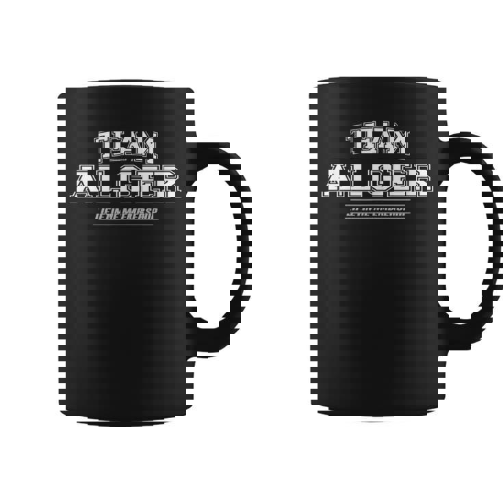 Team Alger Proud Family Surname Last Name Coffee Mug