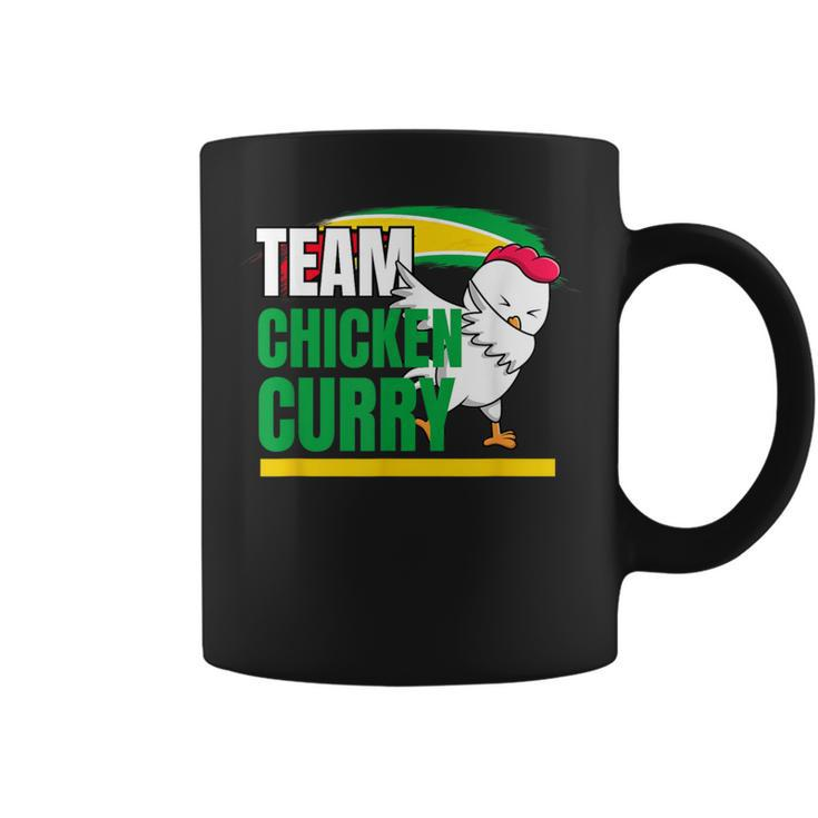 Team Chicken Curry Guyana And Trinidad Patriotic Cricket Coffee Mug