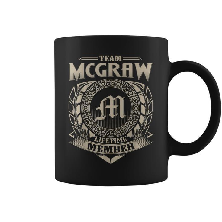 Team Mcgraw Lifetime Member Surname Mcgraw Family Vintage Coffee Mug