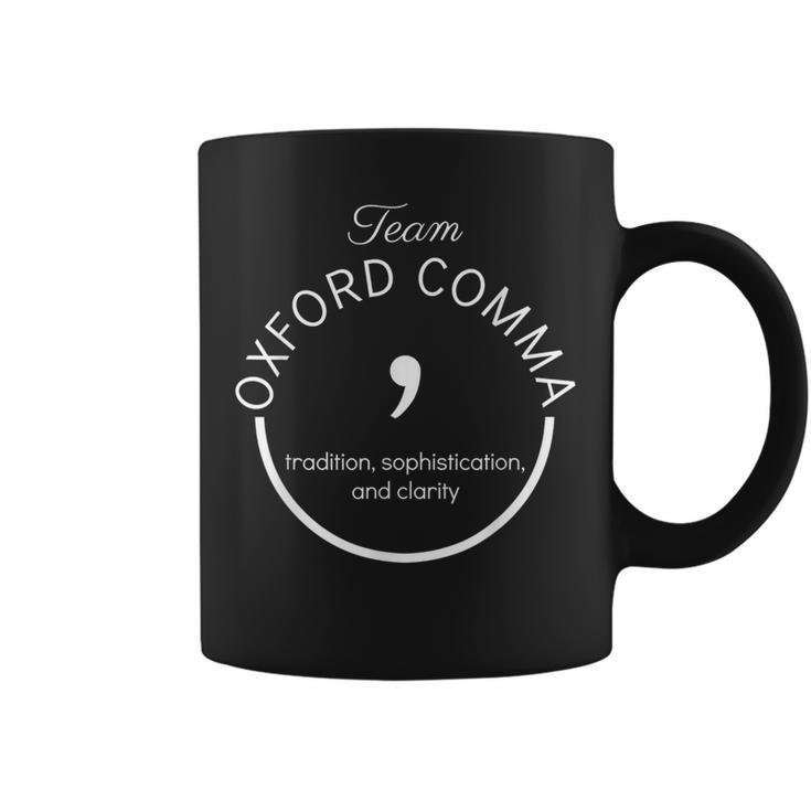 Team Oxford Comma Grammar Police Writer Editor Idea Coffee Mug