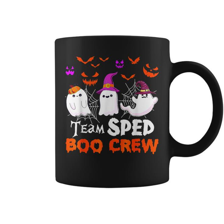 Team Sped Boo Crew Cute Ghost Halloween Costume Teacher Coffee Mug