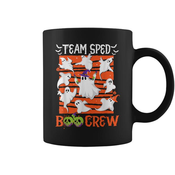 Team Sped Boo Crew Special Educator Spooky Ghost Iep Teacher Coffee Mug