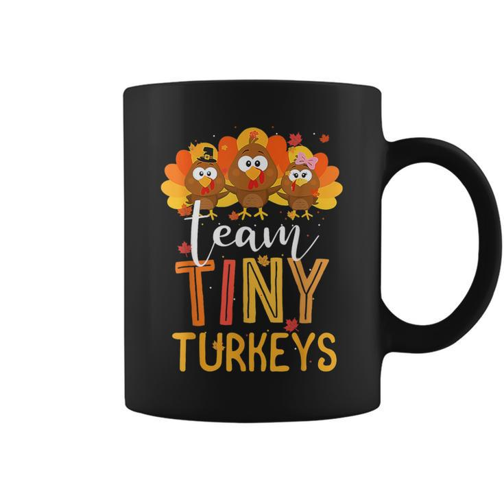 Team Tiny Turkeys Nurse Turkey Thanksgiving Fall Nicu Nurse Coffee Mug