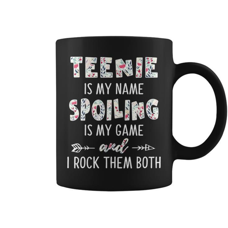Teenie Grandma Gift Nie Is My Name Spoiling Is My Game Coffee Mug