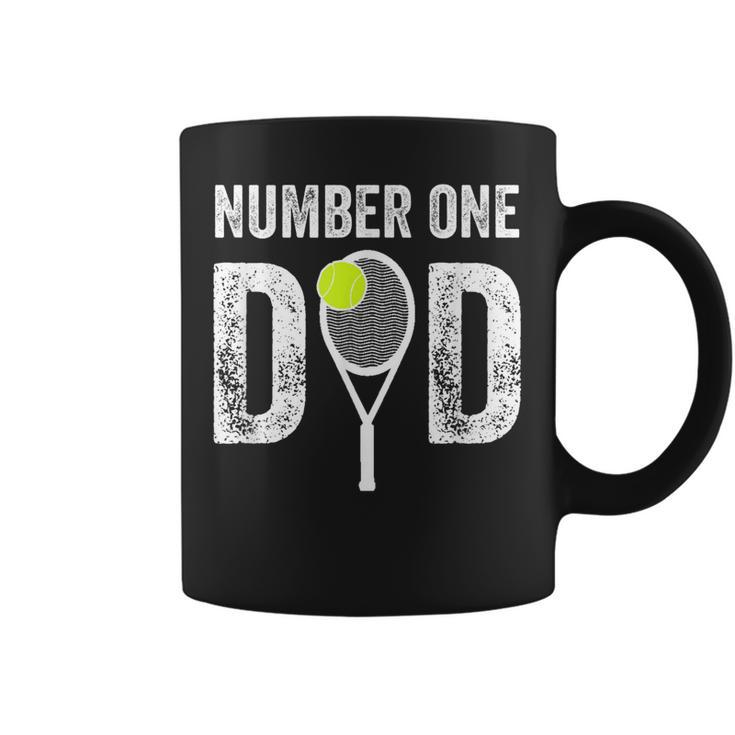 Tennis Dad Number One Daddy With Tennis Sayings Coffee Mug