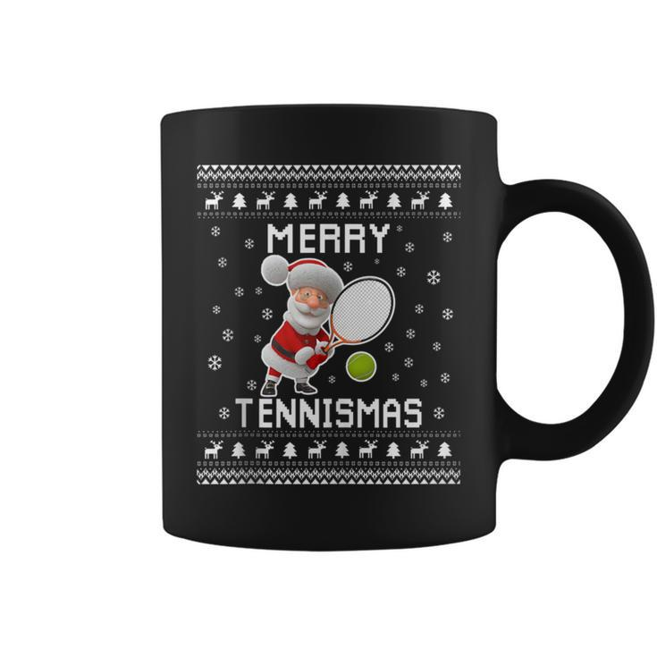 Tennis Ugly Christmas Sweater For Tennis Lovers Coffee Mug