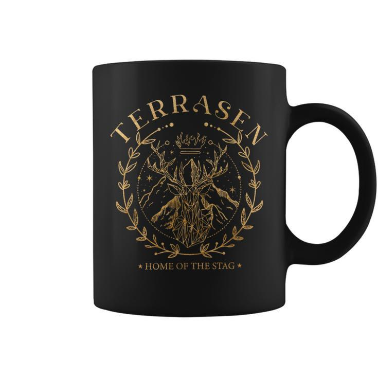 Terrasen Home Of The Stag Throne Of Glass Book Lover Coffee Mug