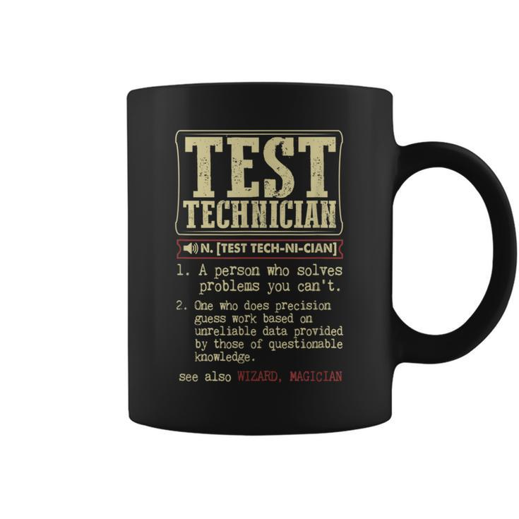 Test Technician Dictionary Term Badass Coffee Mug