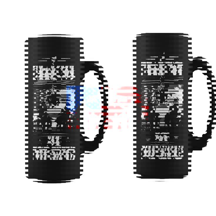 Thank You For Your Service Patriotic Veterans Day Coffee Mug