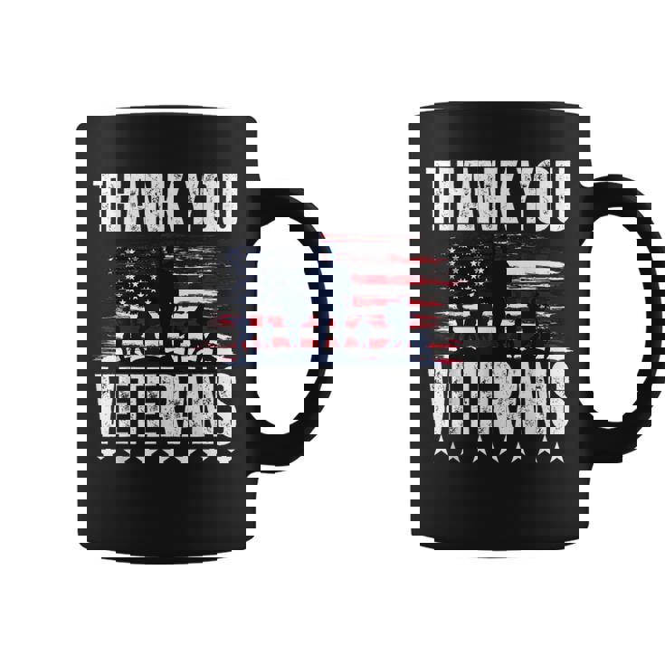 Thank You Veterans Day Memorial Day Partiotic Military Usa Coffee Mug
