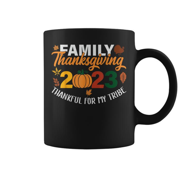 Thankful For My Tribe Thanksgiving Family Coffee Mug