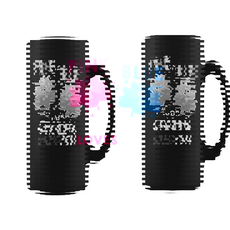 Thanksgiving Baby Shower Gender Reveal For Grandpa Coffee Mug