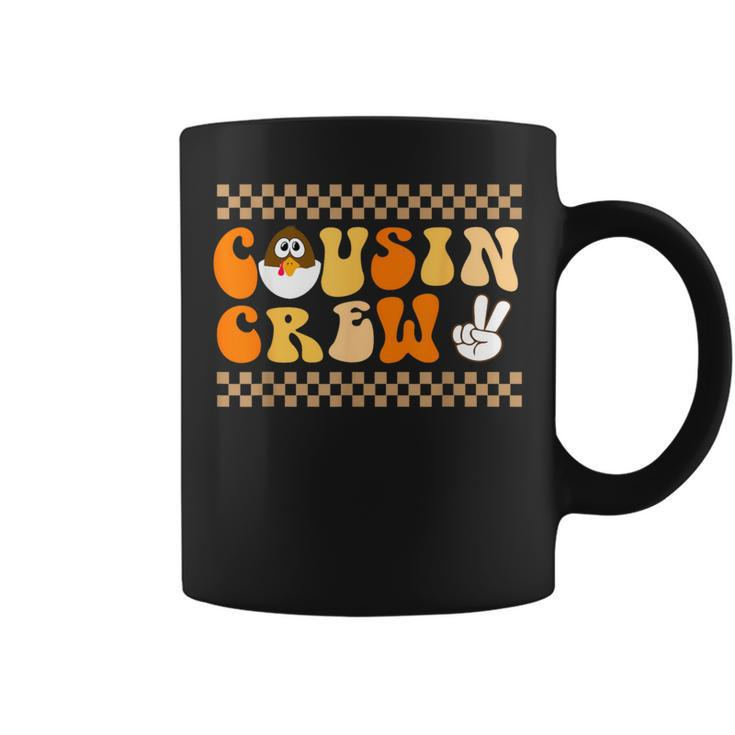 Thanksgiving Cousin Crew With Cool Turkey For Family Holiday Coffee Mug